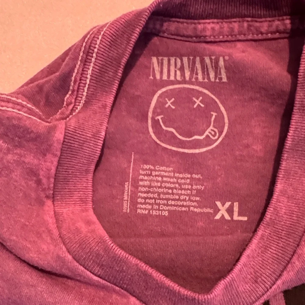 NIRVANA Distressed Maroon Tee In Utero XL NWOT - Picture 2 of 11